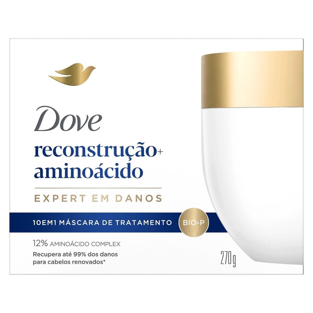Máscara de Tratamento Dove Reconstrução + Aminoácidos 10 em 1 270g — imagem 2 | Drogaria Taveira