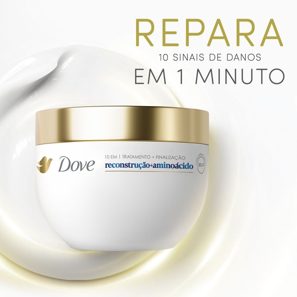 Máscara de Tratamento Dove Reconstrução + Aminoácidos 10 em 1 270g — imagem 4 | Drogaria Taveira