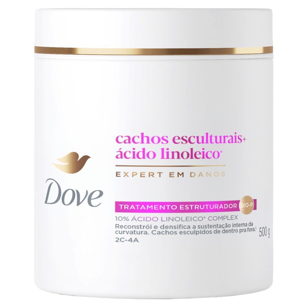 Máscara De Tratamento Estruturador Dove Cachos Esculturais + Ácido Linoleico 500g — imagem 2 | Drogaria Taveira