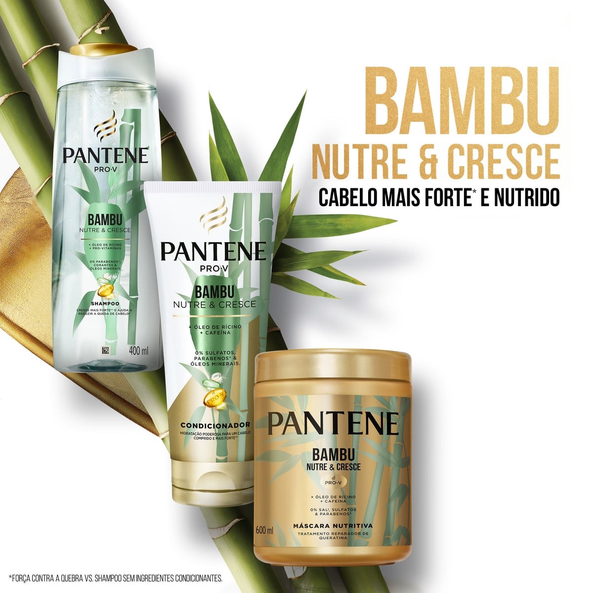 Máscara de Tratamento Pantene Pro-V Bambu Nutre & Cresce 600ml — imagem 4 | Drogaria Taveira