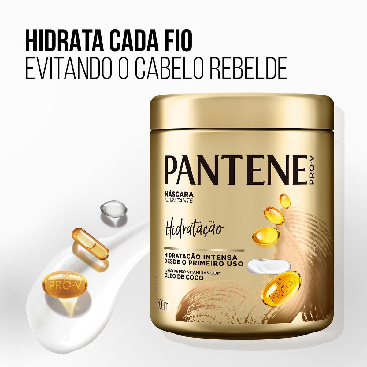 Máscara de Tratamento Pantene Pro-V Hidratação Intensiva 600ml — imagem 3 | Drogaria Taveira