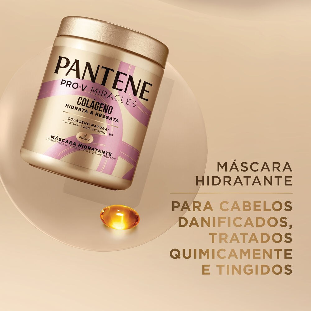 Máscara de Tratamento Pantene Pro-V Miracles Colágeno Hidrata & Resgata 550ml — imagem 2 | Drogaria Taveira
