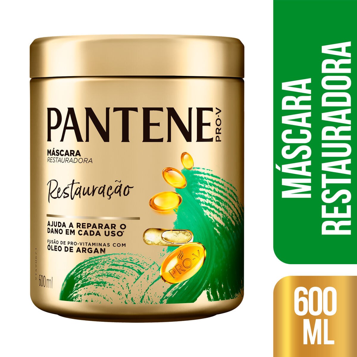 Máscara de Tratamento Pantene Pro-V Restauração Óleo de Argan 600ml — imagem 2 | Drogaria Taveira