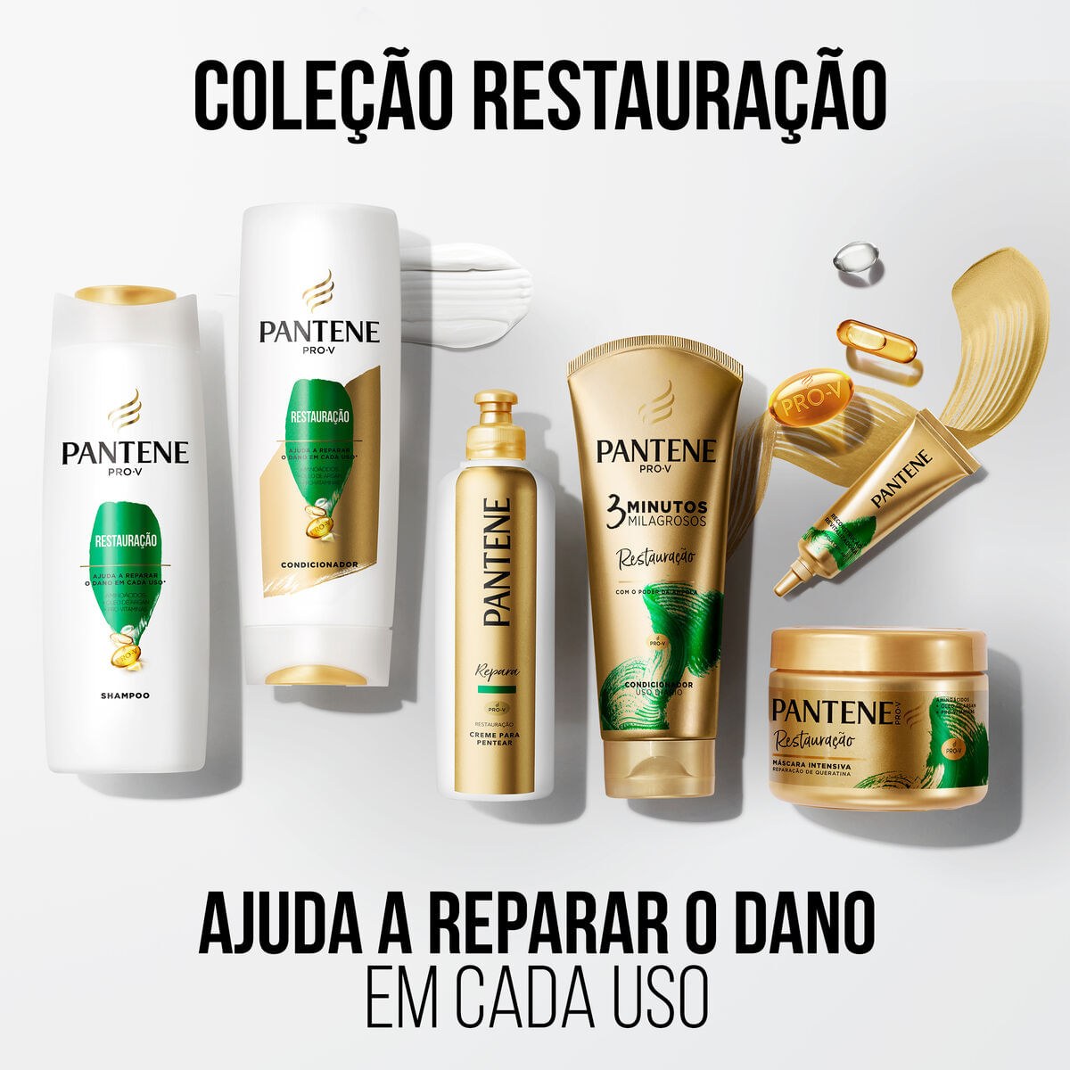 Máscara de Tratamento Pantene Pro-V Restauração Óleo de Argan 600ml — imagem 4 | Drogaria Taveira
