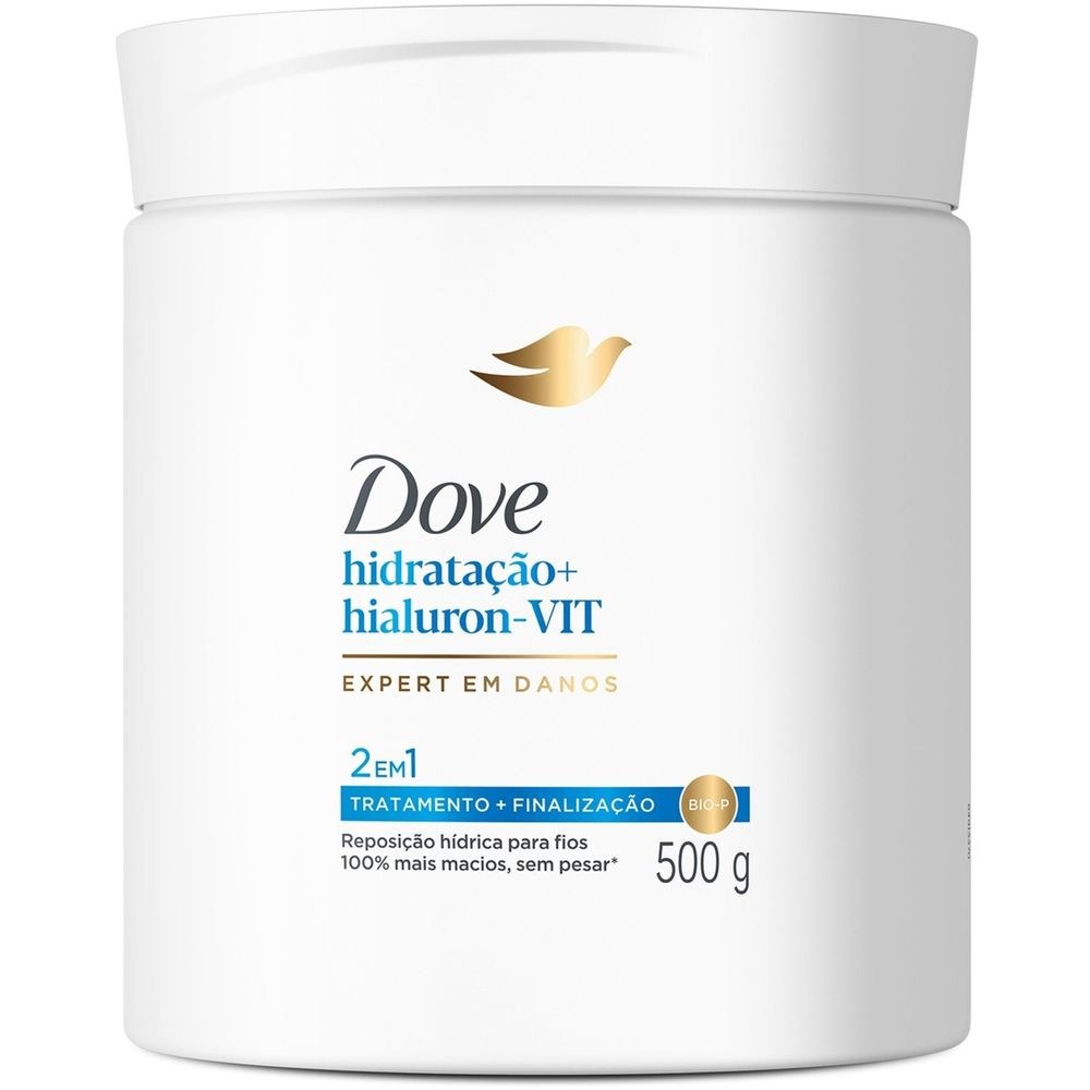Máscara Dove 2 Em 1 Hidratação + Hialuron-Vit 500g — imagem 2 | Drogaria Taveira