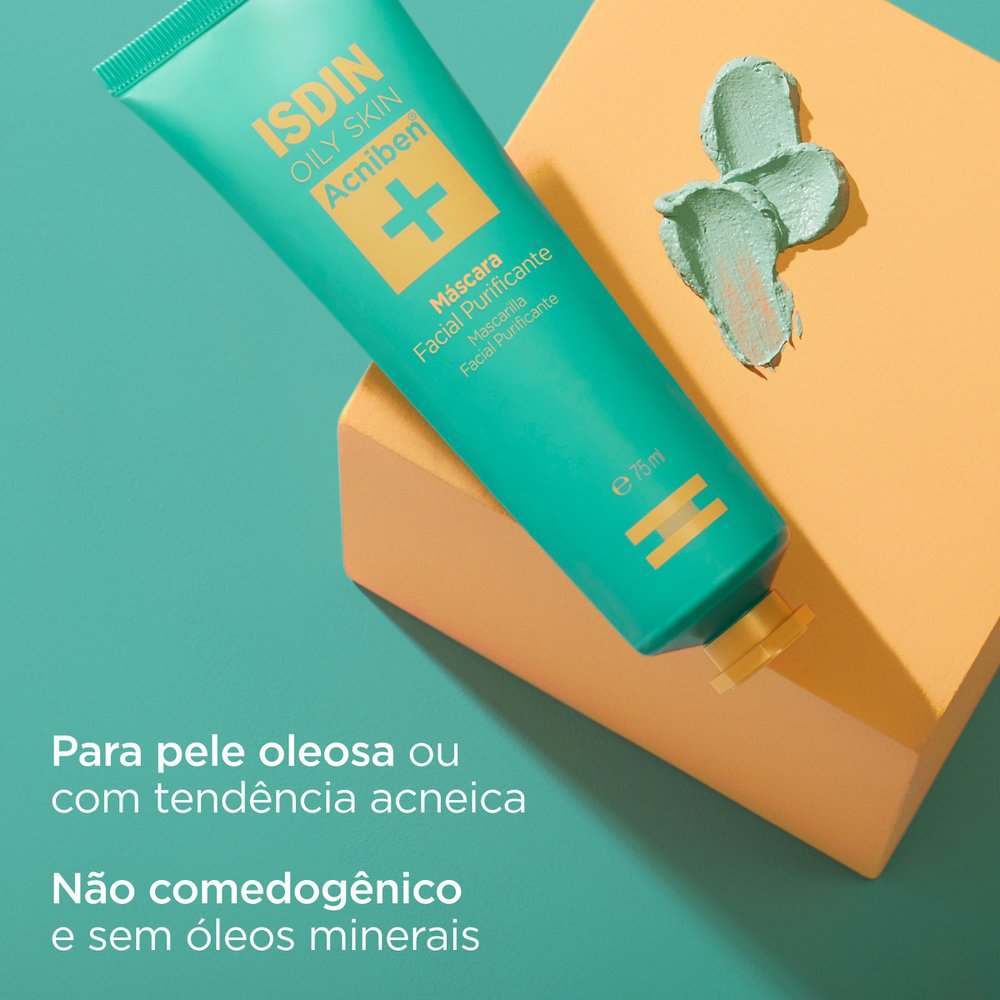 Máscara Facial ISDIN Acniben Oily Skin Purificante 75ml — imagem 4 | Drogaria Taveira