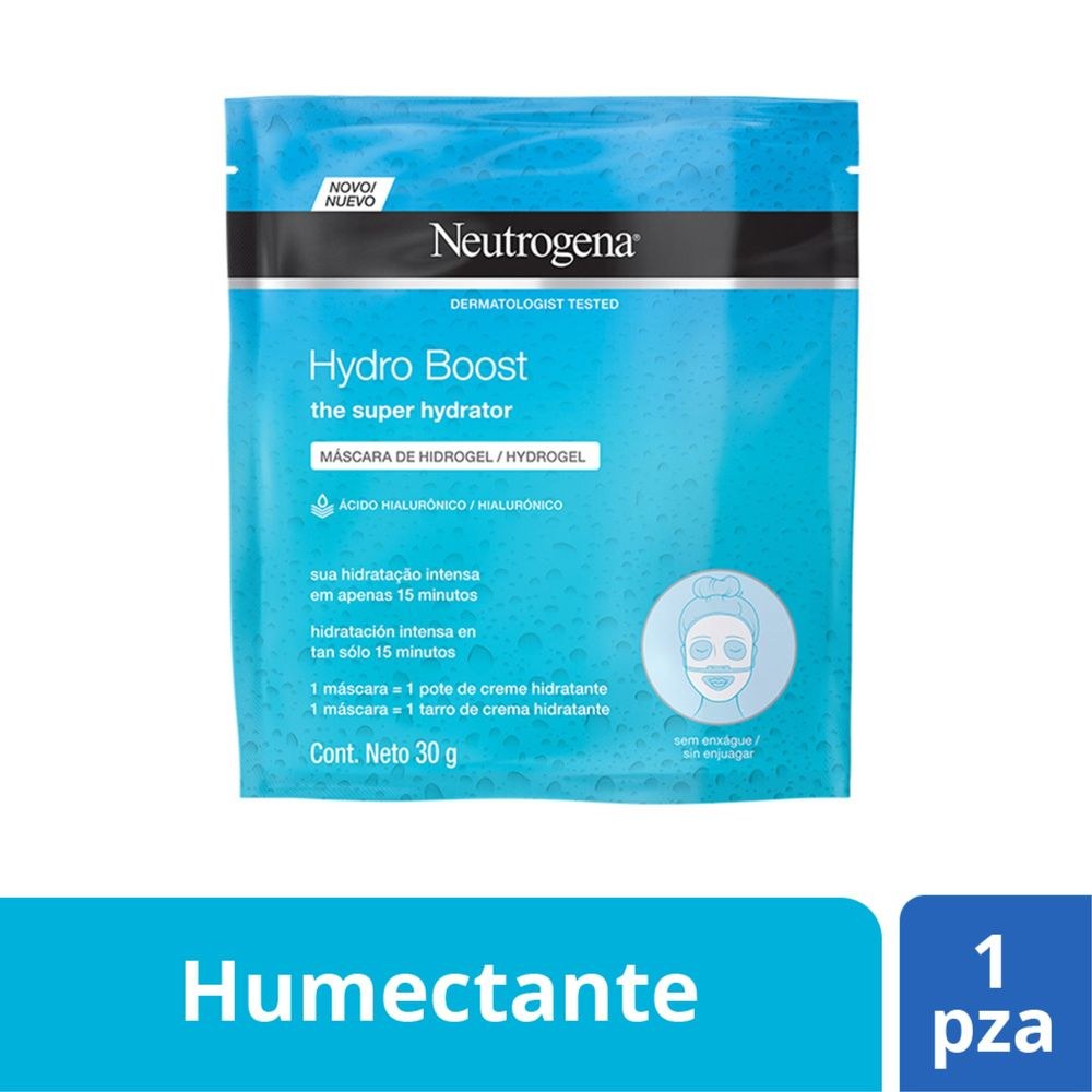 Máscara Facial Neutrogena Hydro Boost de Hidrogel com Ácido Hialurônico 30g — imagem 2 | Drogaria Taveira