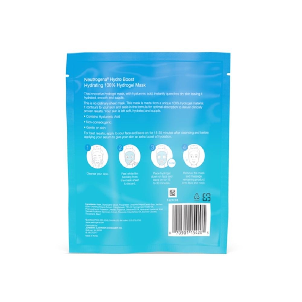 Máscara Facial Neutrogena Hydro Boost de Hidrogel com Ácido Hialurônico 30g — imagem 3 | Drogaria Taveira