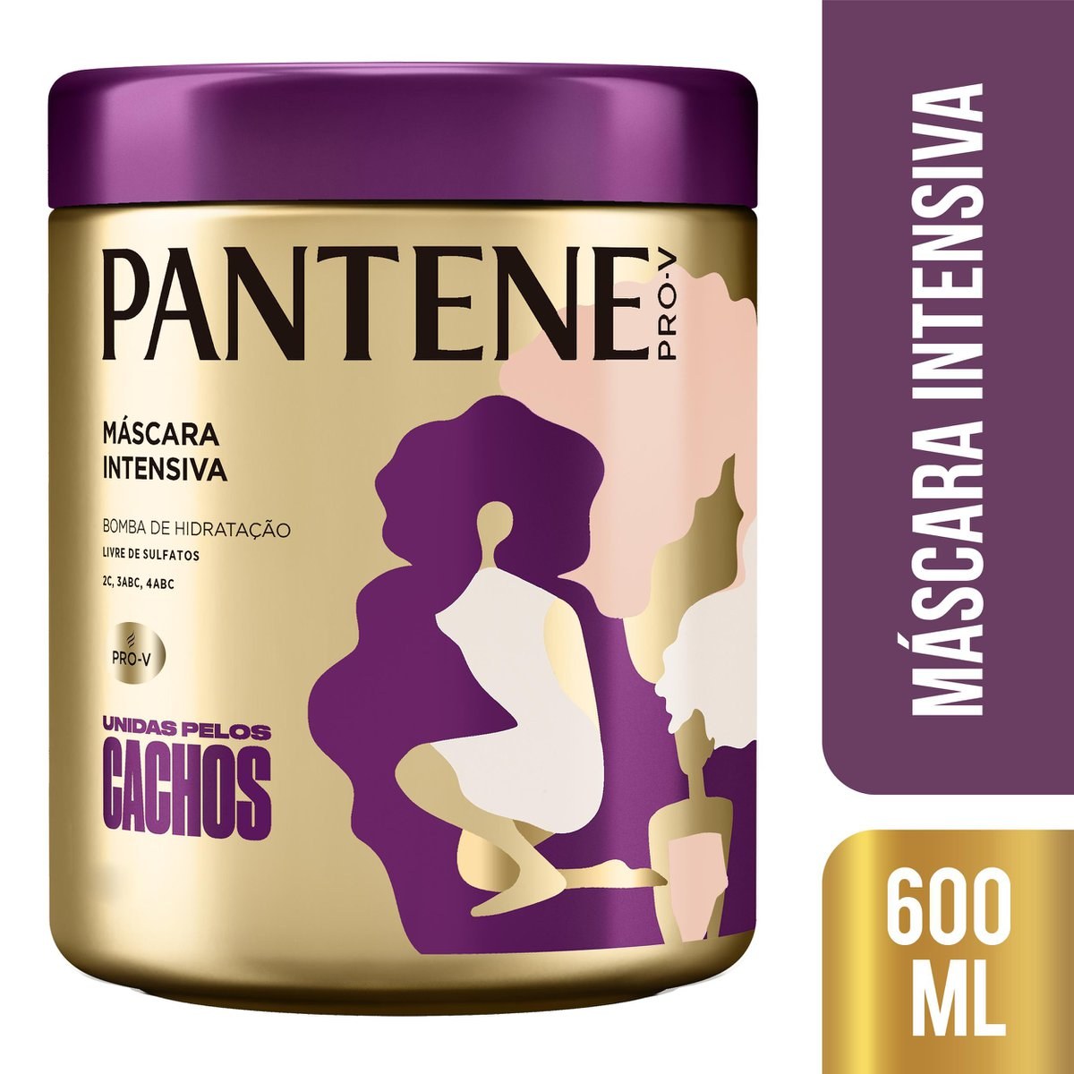 MÁSCARA INTENSIVA PANTENE UNIDAS PELOS CACHOS 600ML — imagem 2 | Drogaria Taveira