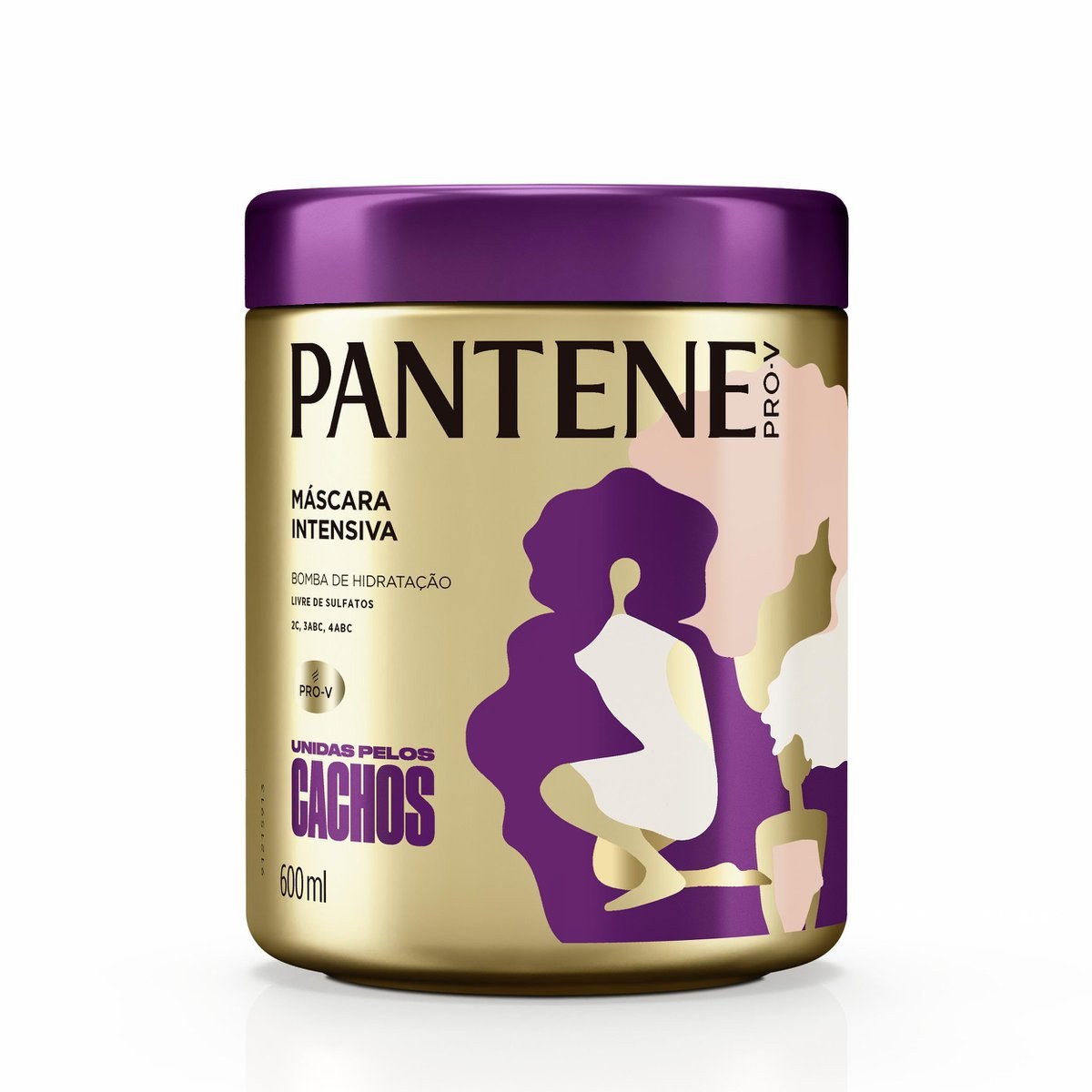 MÁSCARA INTENSIVA PANTENE UNIDAS PELOS CACHOS 600ML — imagem 3 | Drogaria Taveira