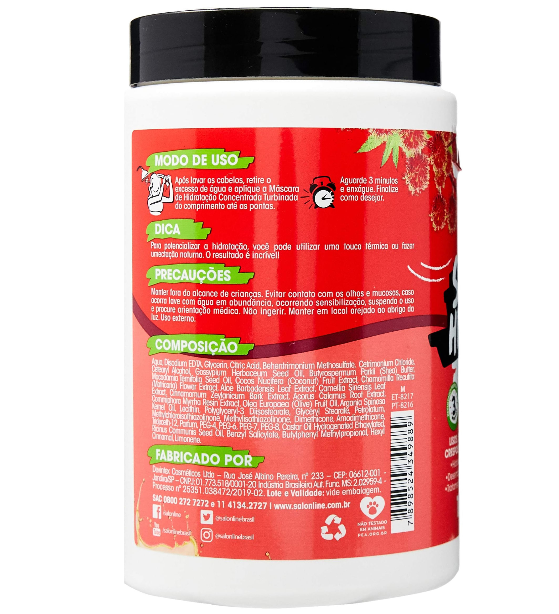 Máscara S.O.S Hidratação Turbinada NV3 Salon Line 1Kg — imagem 2 | Drogaria Taveira