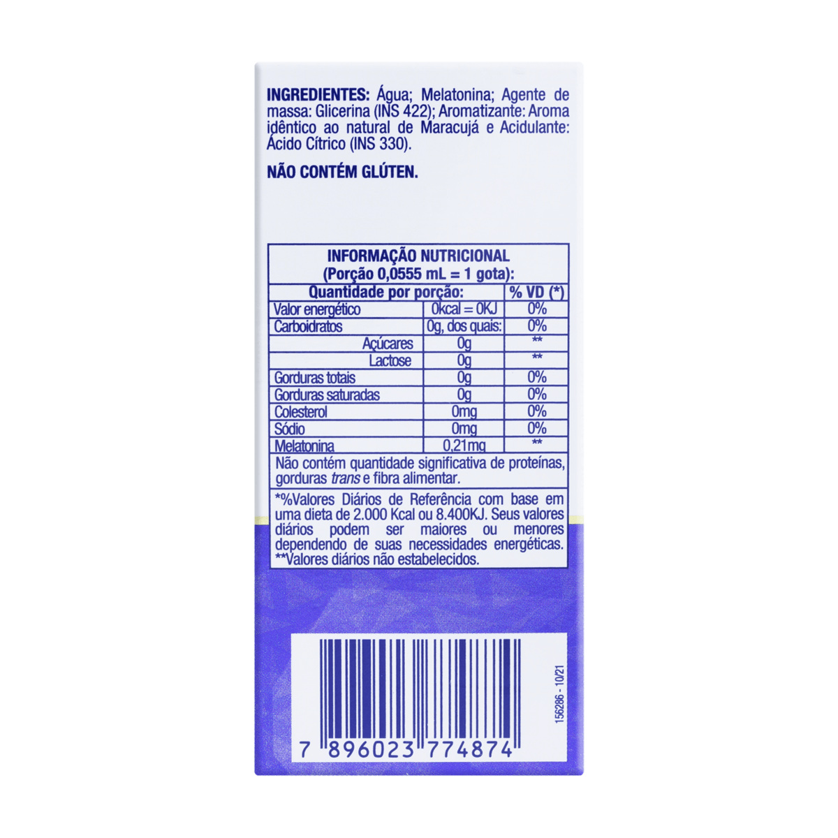 Melatonina Catarinense 0,21mg Sabor Maracujá Gotas 20ml — imagem 4 | Drogaria Taveira