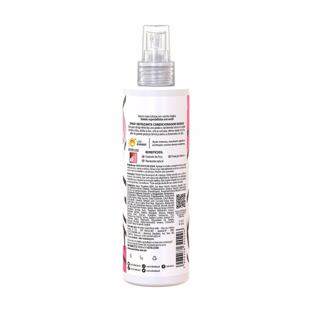 Meu Liso Demais Defrizante Spray Protetor Térmico 240ml — imagem 2 | Drogaria Taveira