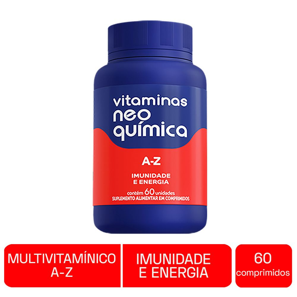 Multivitamínico Neo Química Vitaminas A-Z 60 Comprimidos — Neo Quimica | Drogaria Taveira