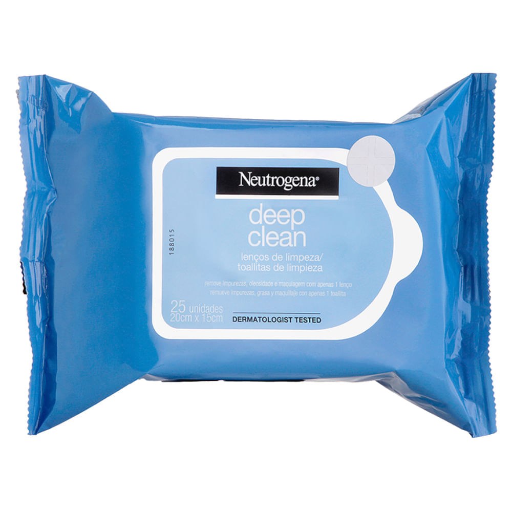Neutrogena - Deep Clean Intensive - Kit Lenço Demaquilante - 3 Unidades — imagem 2 | Drogaria Taveira