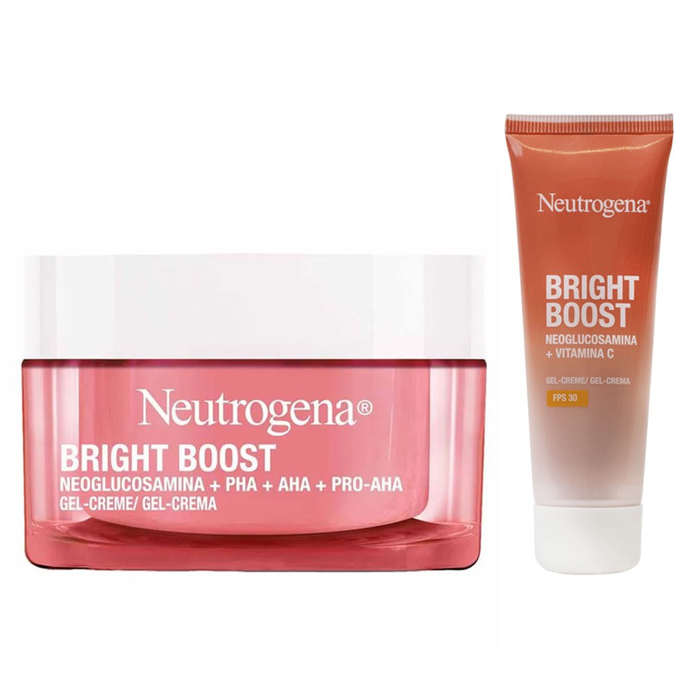 Neutrogena - Kit Bright Boost - Gel Creme Facial Antissinais 50ml + Gel Creme FPS 30 40g — imagem 2 | Drogaria Taveira