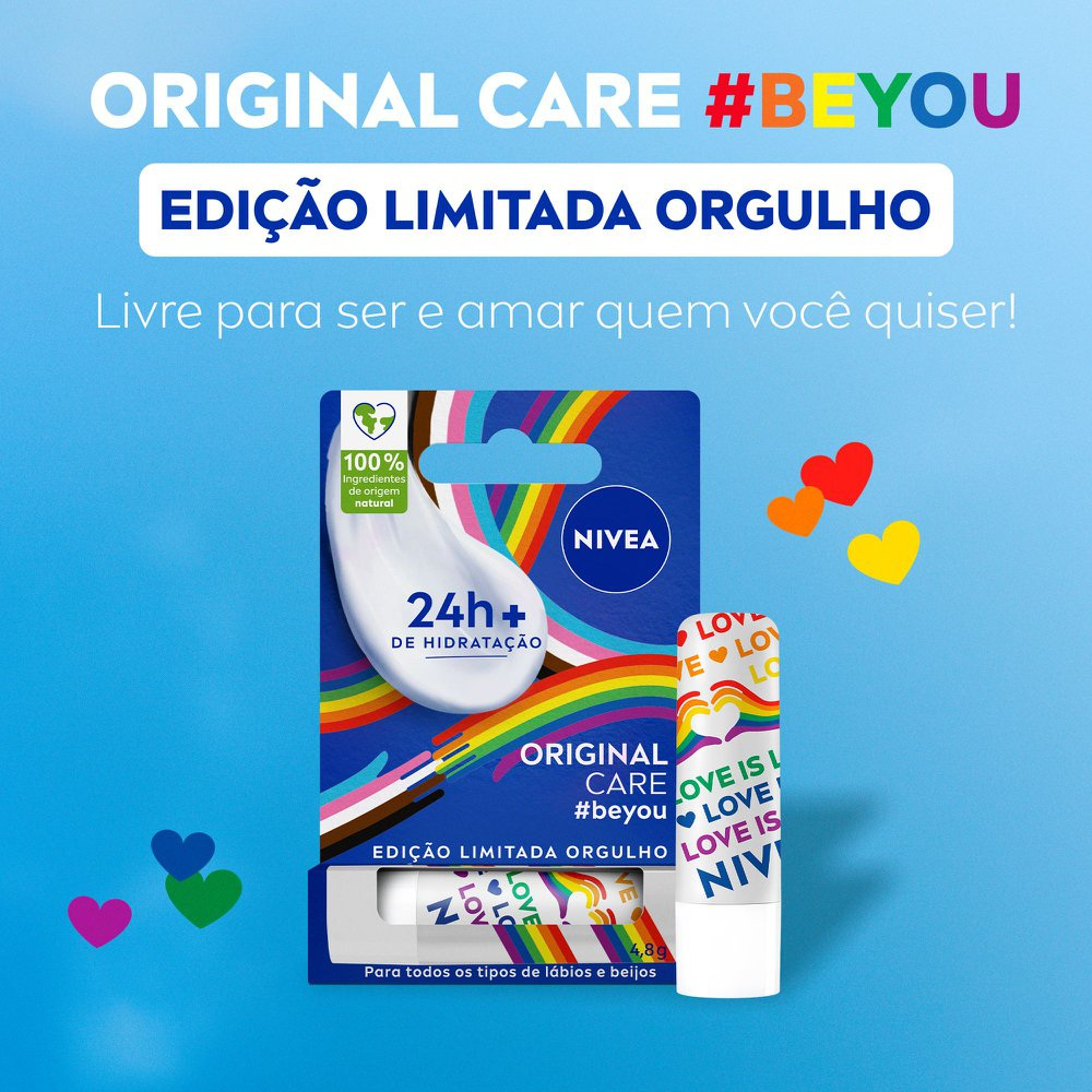 NIVEA Hidratante Labial Original Care Orgulho 4,8g — imagem 2 | Drogaria Taveira