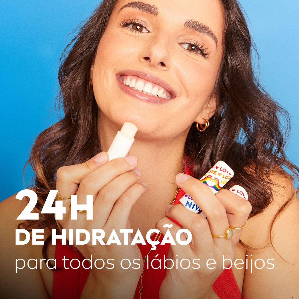 NIVEA Hidratante Labial Original Care Orgulho 4,8g — imagem 3 | Drogaria Taveira