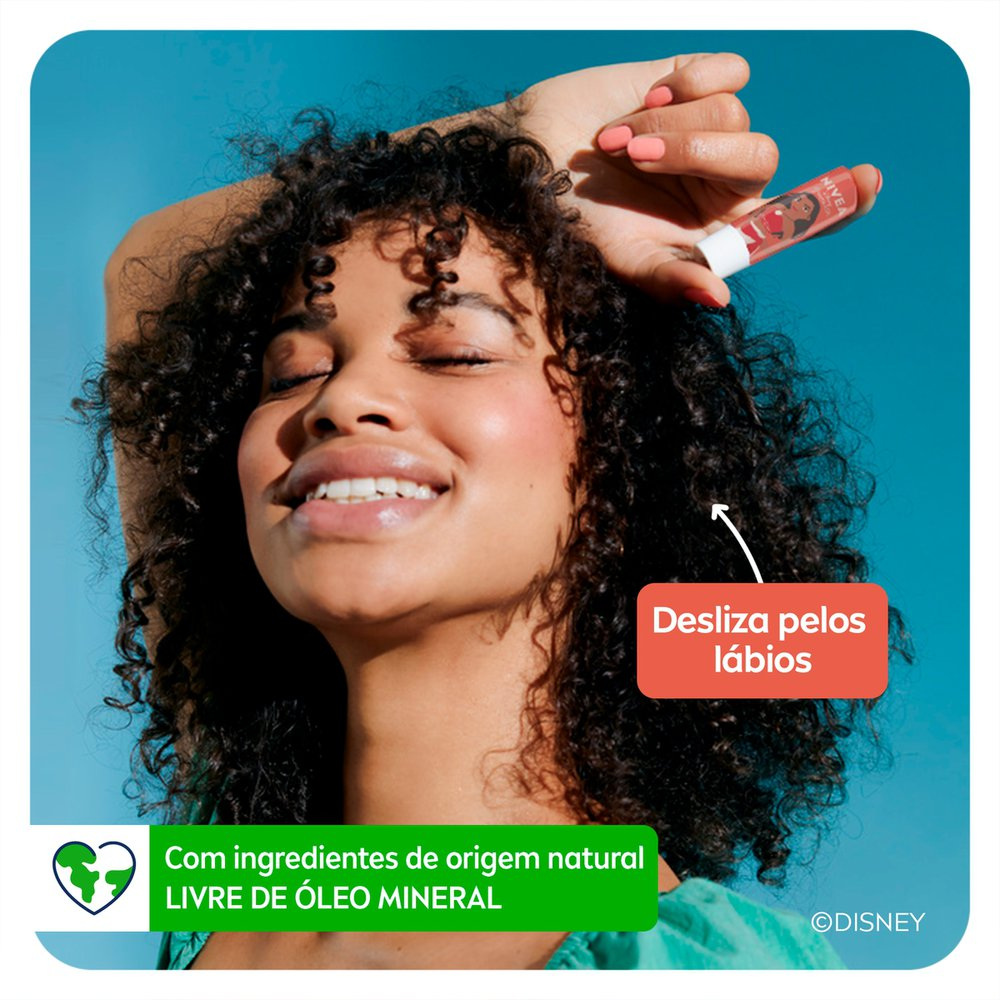 NIVEA Hidratante Labial Pêssego Shine 4,8g - Ed. Limitada Disney Moana — imagem 3 | Drogaria Taveira