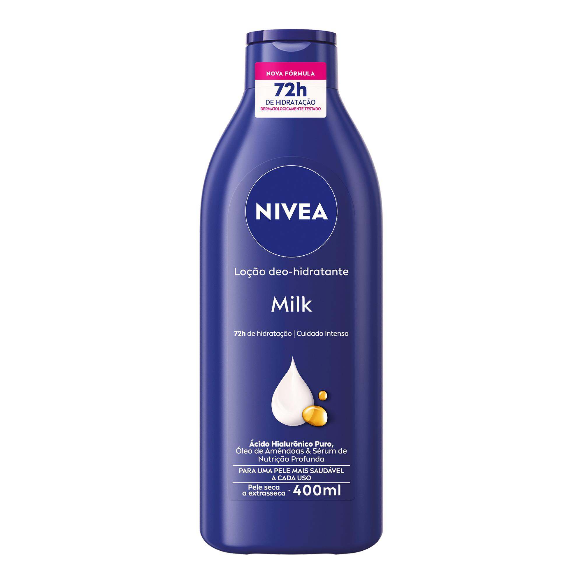 NIVEA Loção Hidratante Milk Pele Seca a Extrasseca 400ml — Nivea | Drogaria Taveira
