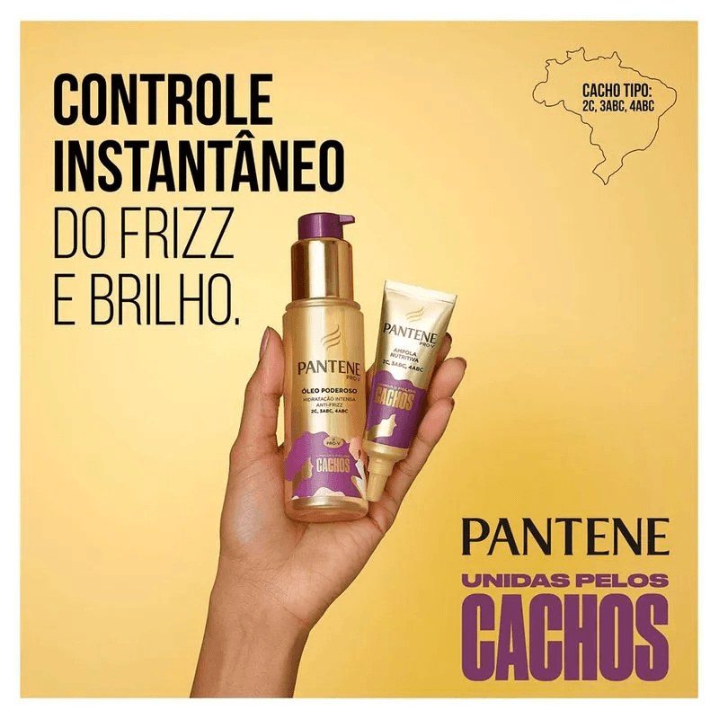 Óleo Capilar Pantene Unidas Pelos Cachos 95ml — imagem 3 | Drogaria Taveira