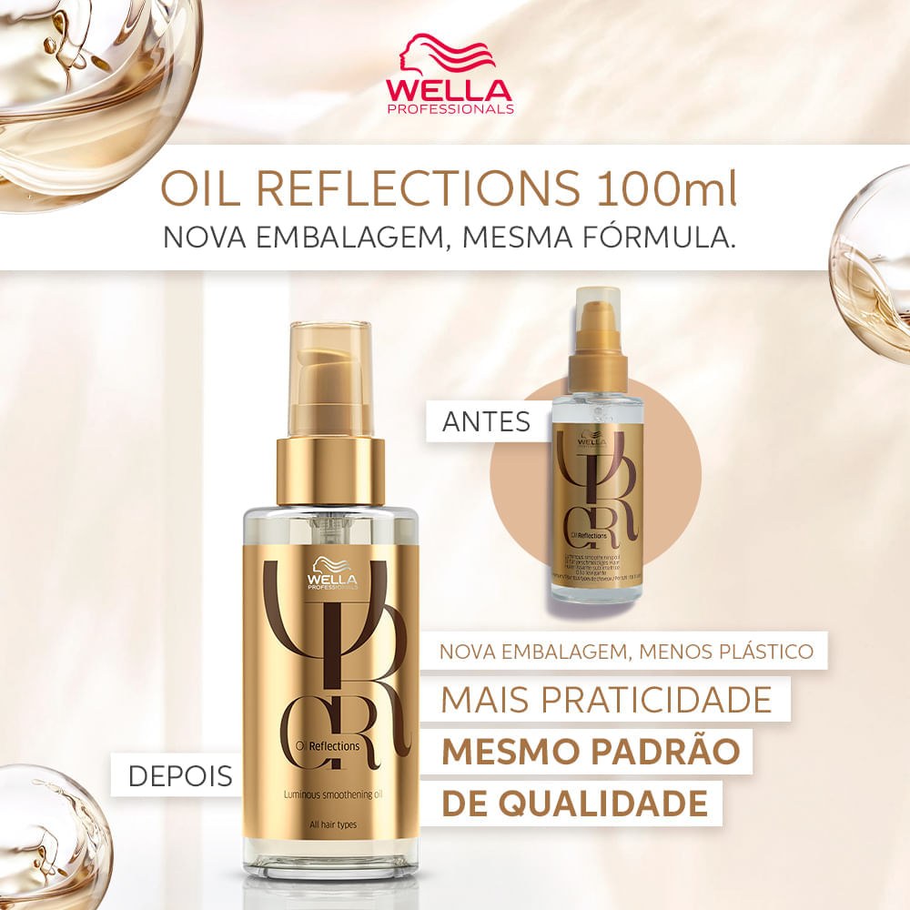 Óleo Capilar Wella Professionals Oil Reflections 100 ml — imagem 3 | Drogaria Taveira