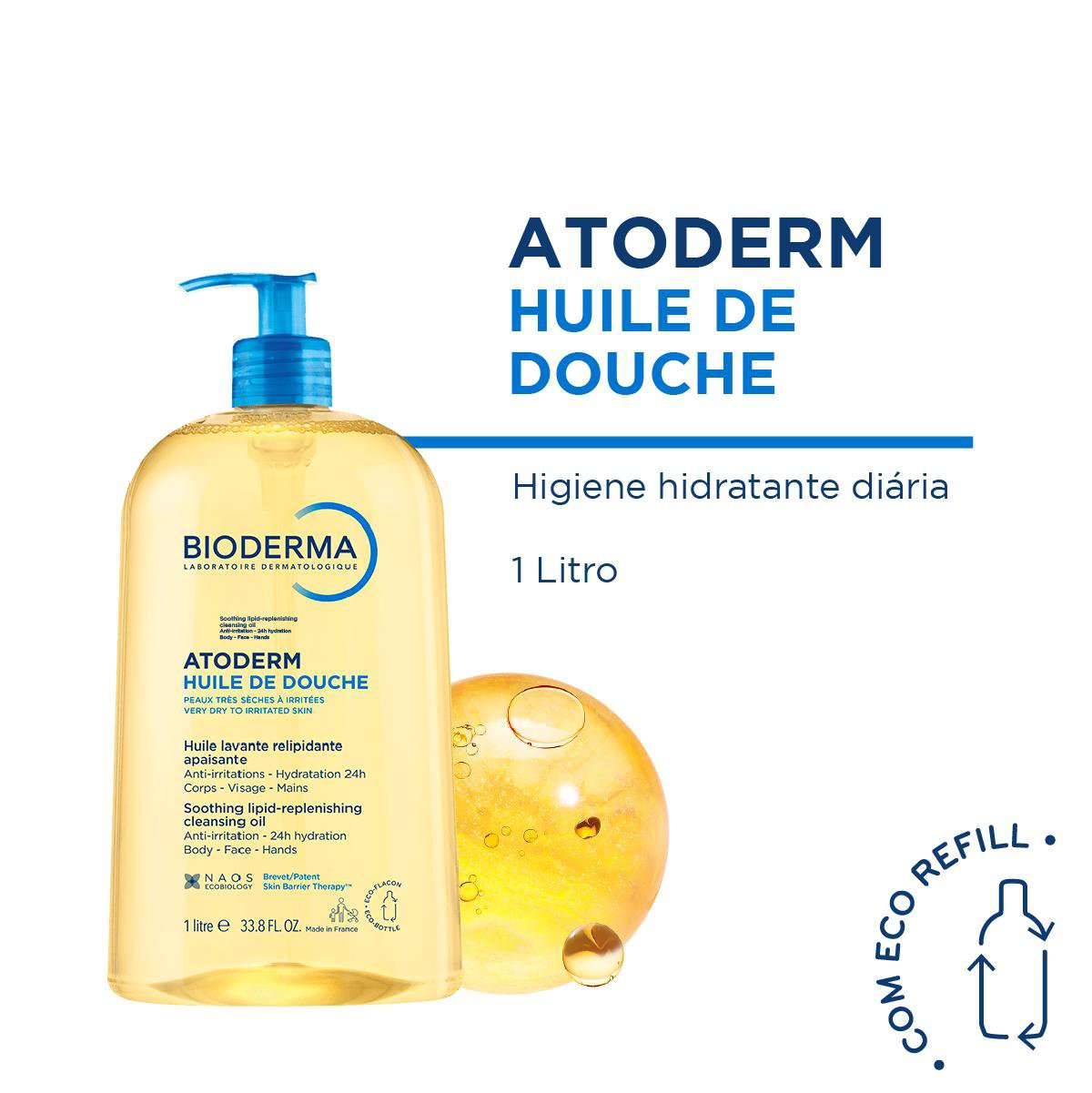 Óleo de Banho Bioderma Atoderm Hidratante 1 Litro — imagem 2 | Drogaria Taveira