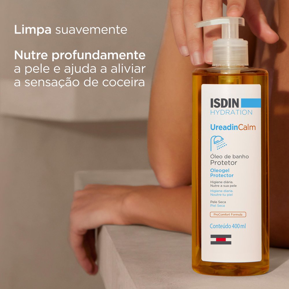 Óleo de Banho ISDIN Ureadin Calm ÓleoGel 400ml — imagem 2 | Drogaria Taveira