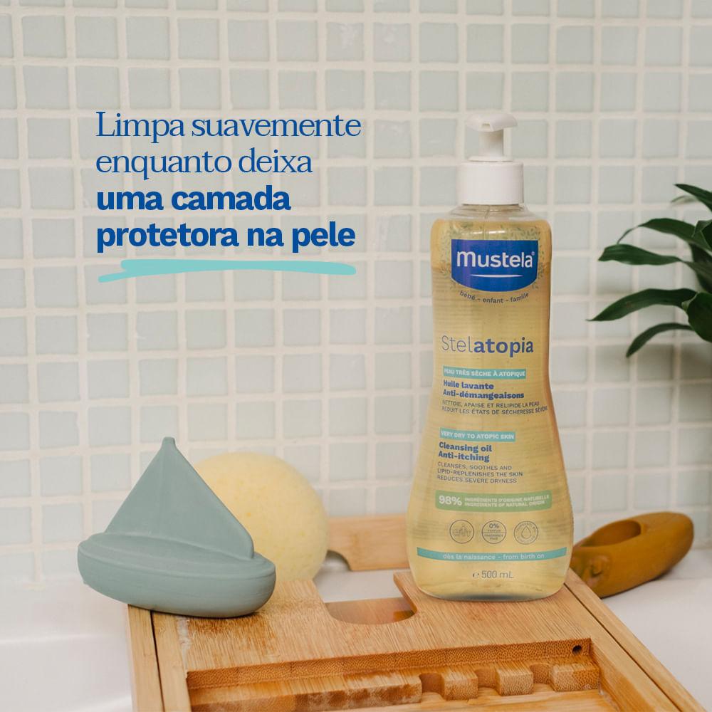 Óleo De Banho Mustela Stelatopia 500ml — imagem 3 | Drogaria Taveira