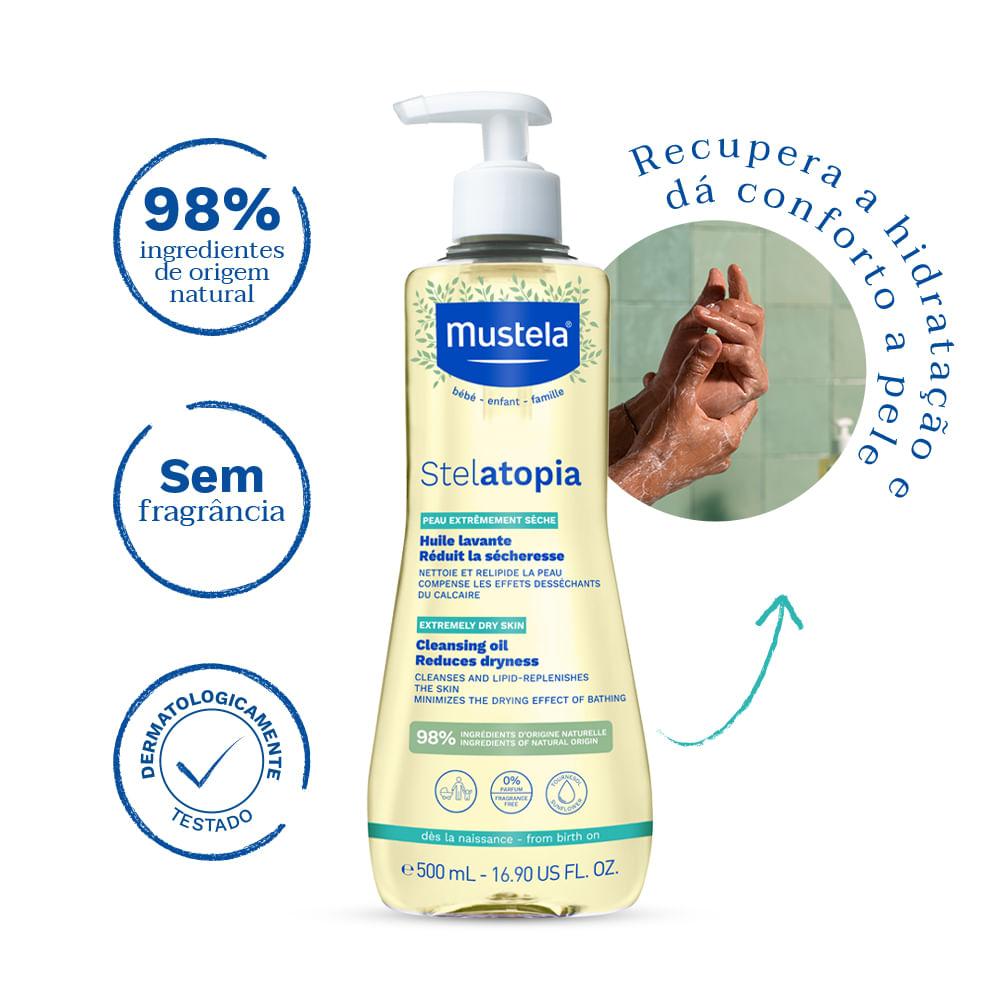 Óleo De Banho Mustela Stelatopia 500ml — imagem 4 | Drogaria Taveira