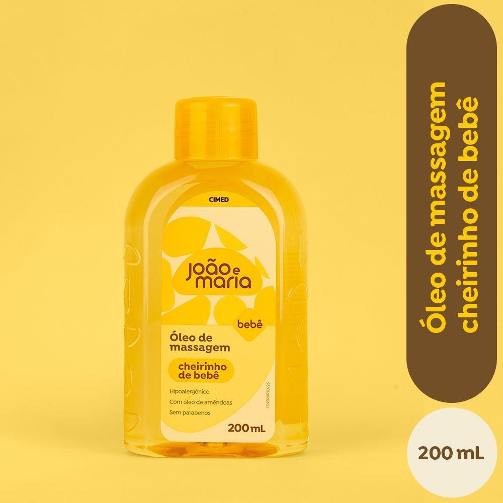 Óleo De Massagem João E Maria Cheirinho De Bebê Com Óleo De Amêndoas 200ml — imagem 2 | Drogaria Taveira