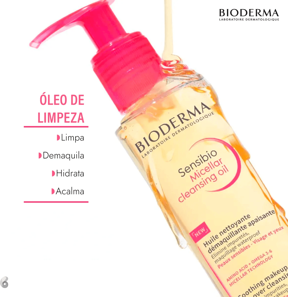 Óleo Demaquilante Bioderma Sensibio Micelar Cleansing 150ml — imagem 3 | Drogaria Taveira