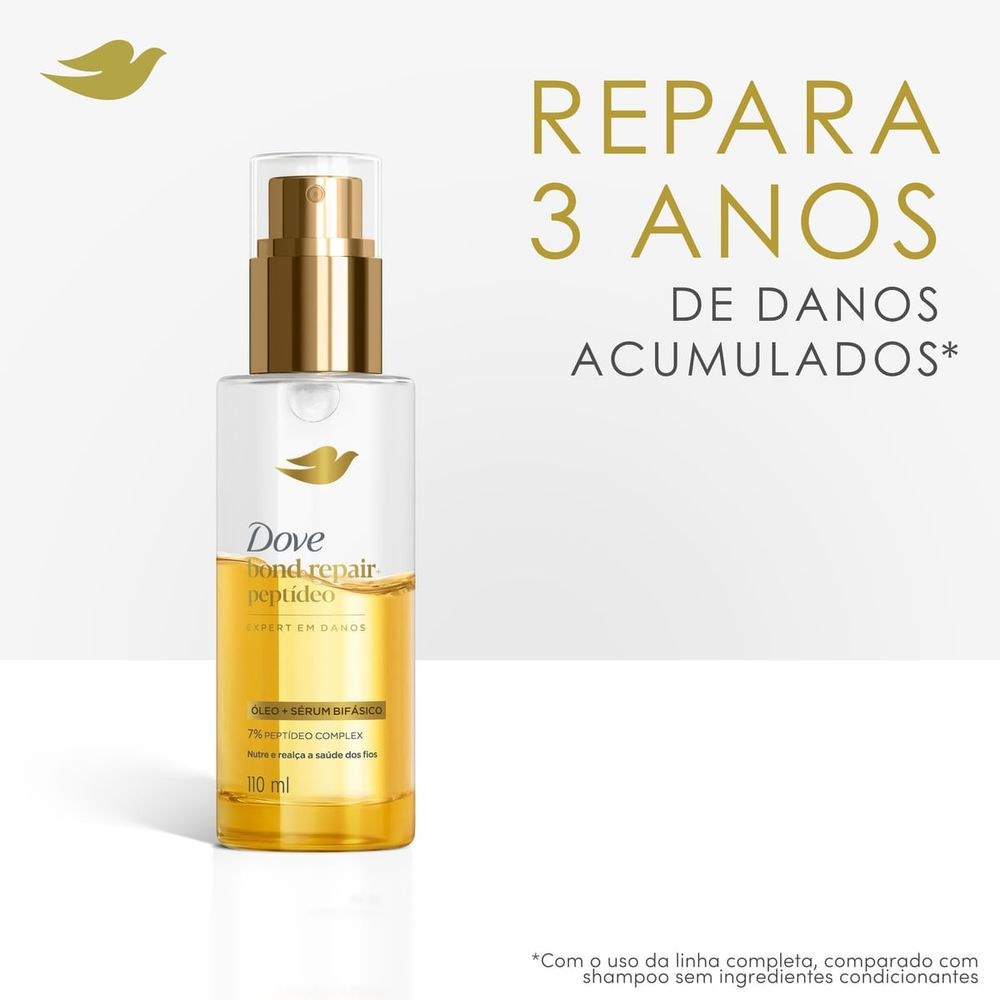 Óleo e Sérum Bifásico Dove Bond Repair + Peptídeo 110ml — imagem 4 | Drogaria Taveira