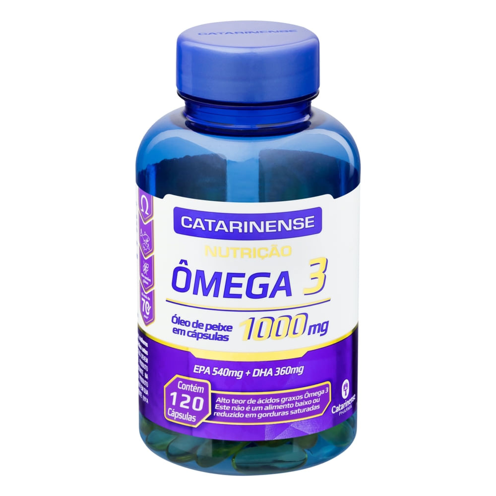 Ômega 3 Catarinense 1000mg 120 Cápsulas — imagem 2 | Drogaria Taveira