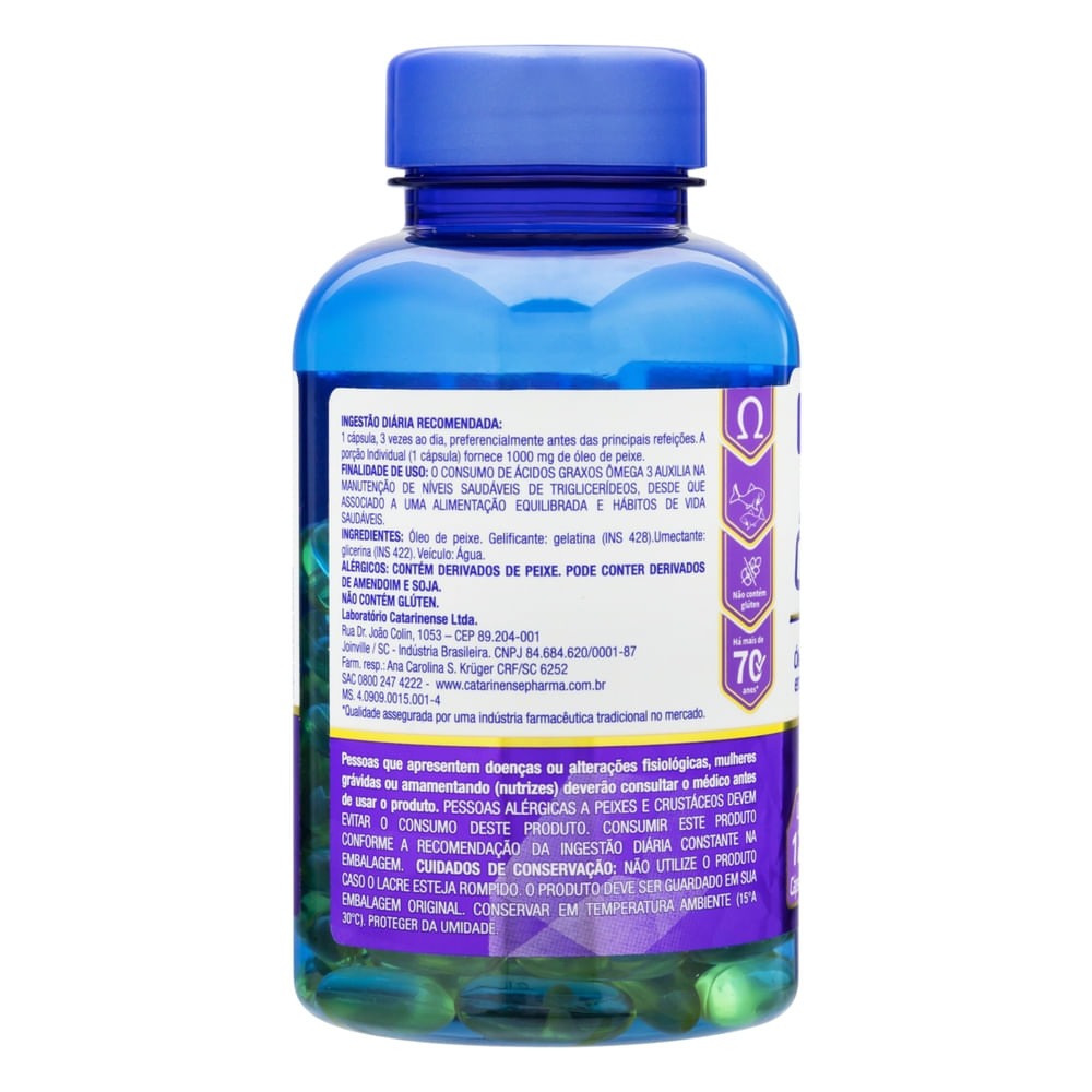 Ômega 3 Catarinense 1000mg 120 Cápsulas — imagem 3 | Drogaria Taveira