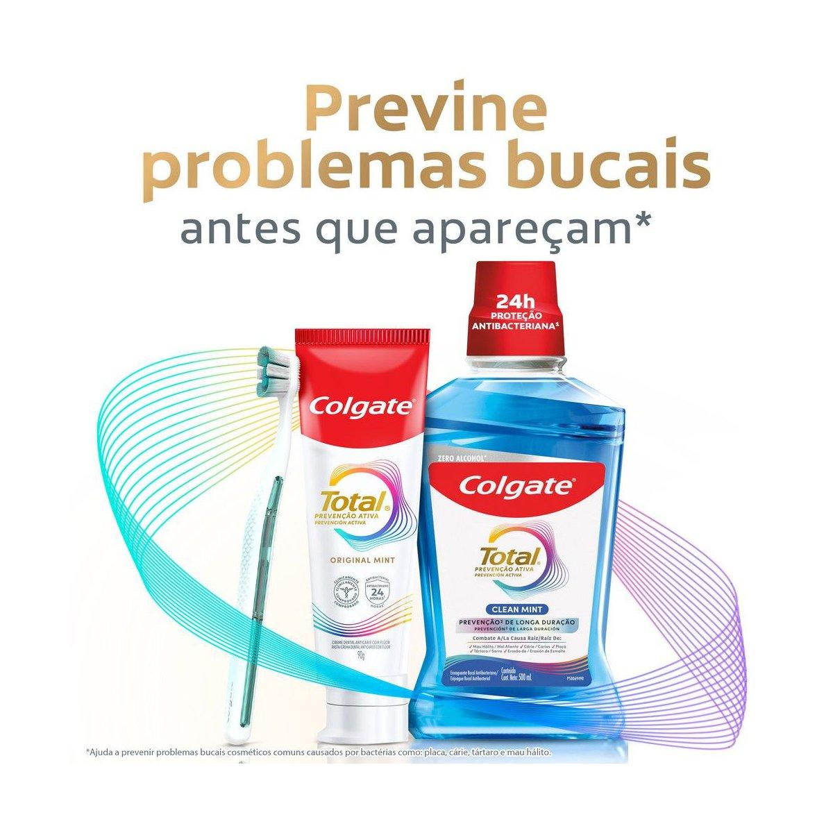 Pack Creme Dental Original Mint Colgate Total Prevenção Ativa 4 Unidades De 90g Cada — imagem 4 | Drogaria Taveira