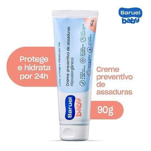 Pomada para Assadura Baruel Baby Óleo de Amêndoas Hipoalergênica 90g — Baruel Baby | Drogaria Taveira