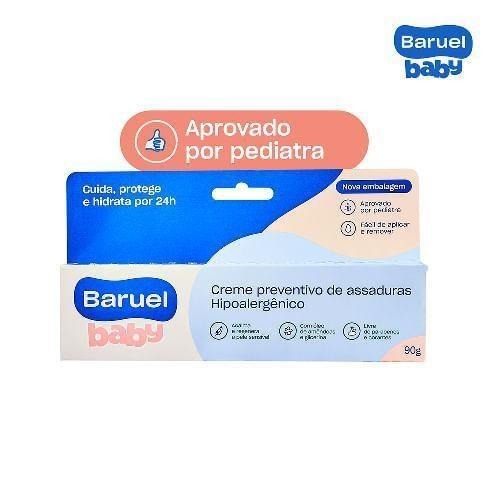 Pomada para Assadura Baruel Baby Óleo de Amêndoas Hipoalergênica 90g — imagem 2 | Drogaria Taveira