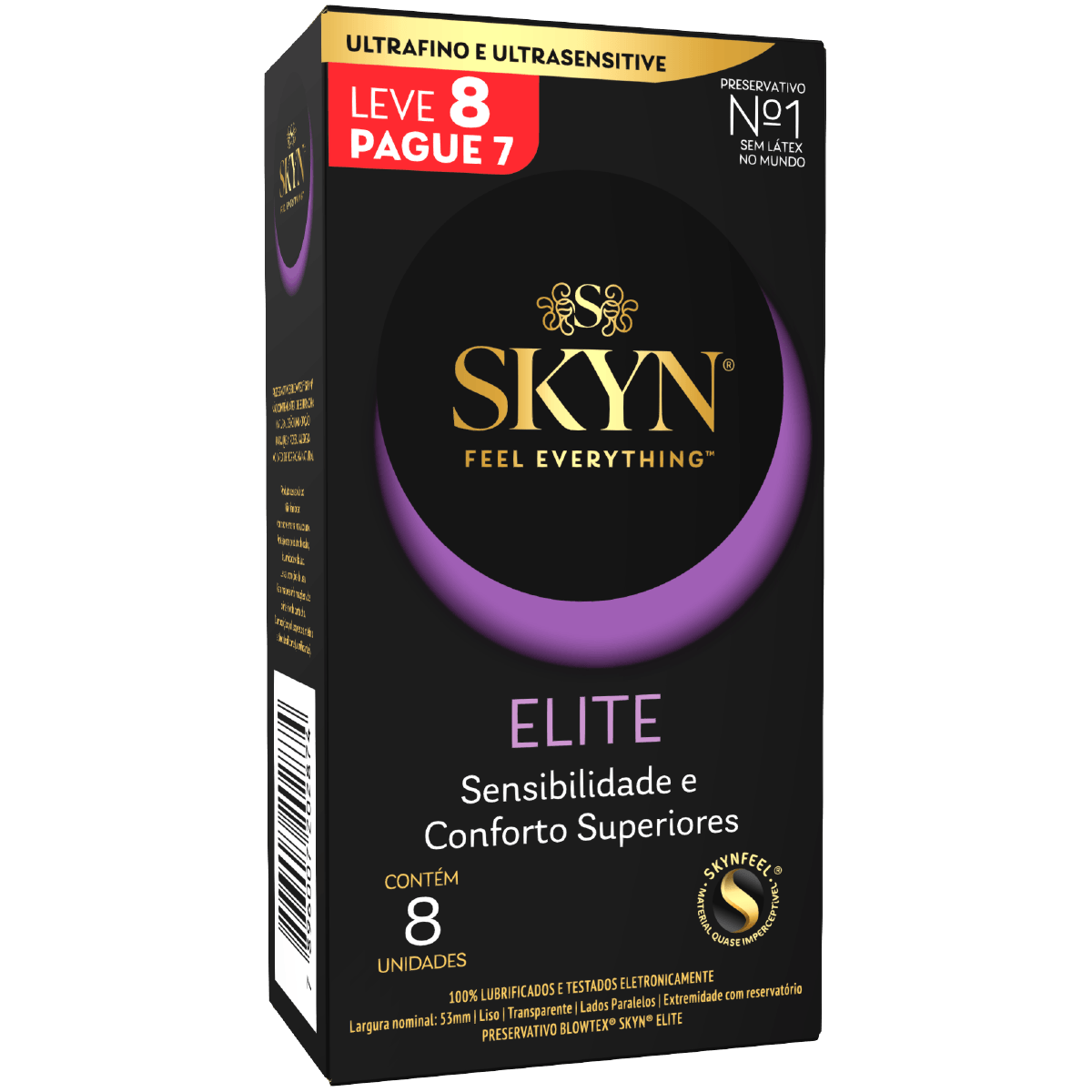 Preservativo Blowtex Skyn Sinta Tudo Elite Lubrificado Ultrafino Ultra Sensitive 8 Unidades — Skyn | Drogaria Taveira