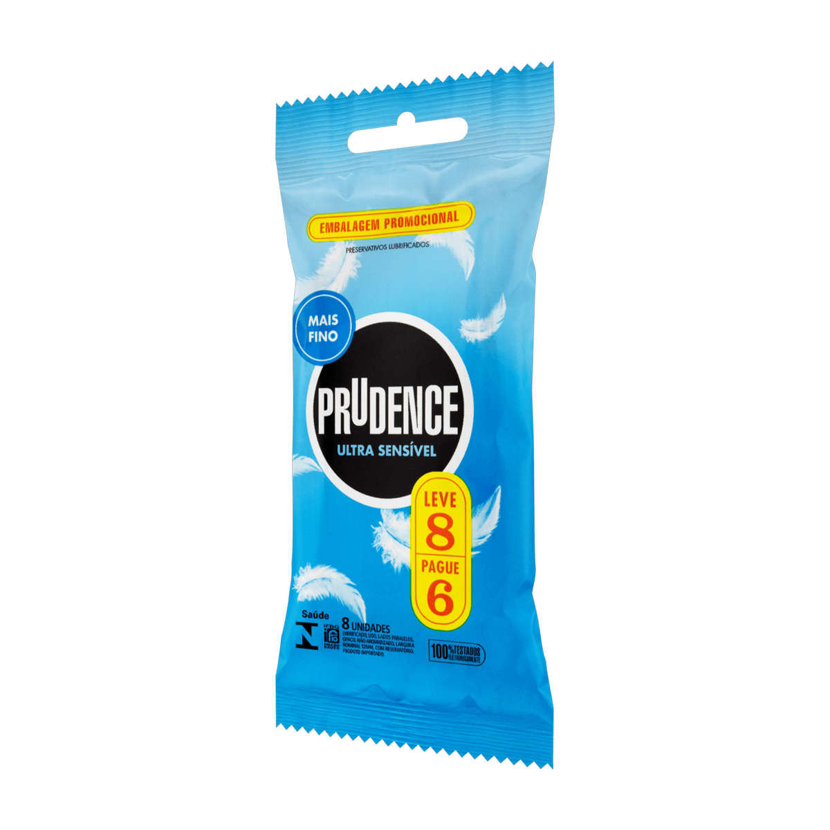 Preservativo Prudence Ultra Sensível Lubrificado 8 Unidades — imagem 3 | Drogaria Taveira