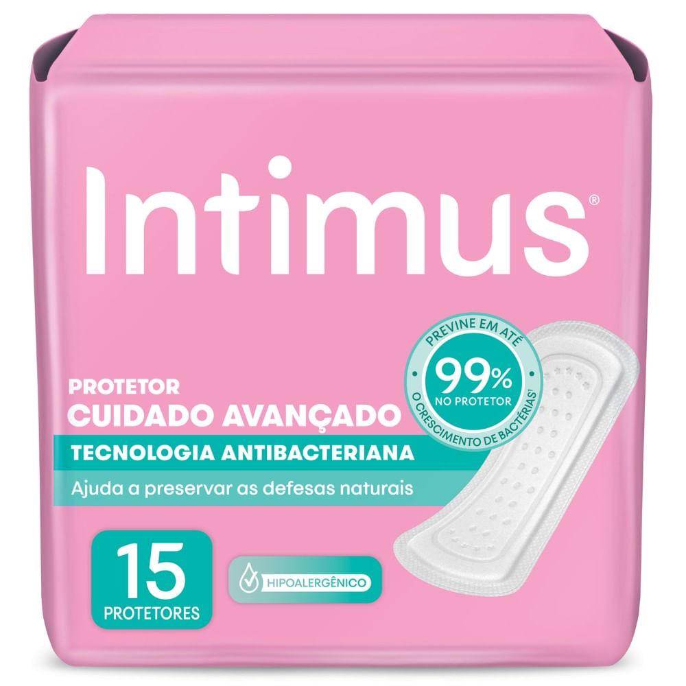 Protetor Diário Intimus Cuidado Avançando Tecnologia Antibacteriana 15 Unidades — Intimus | Drogaria Taveira