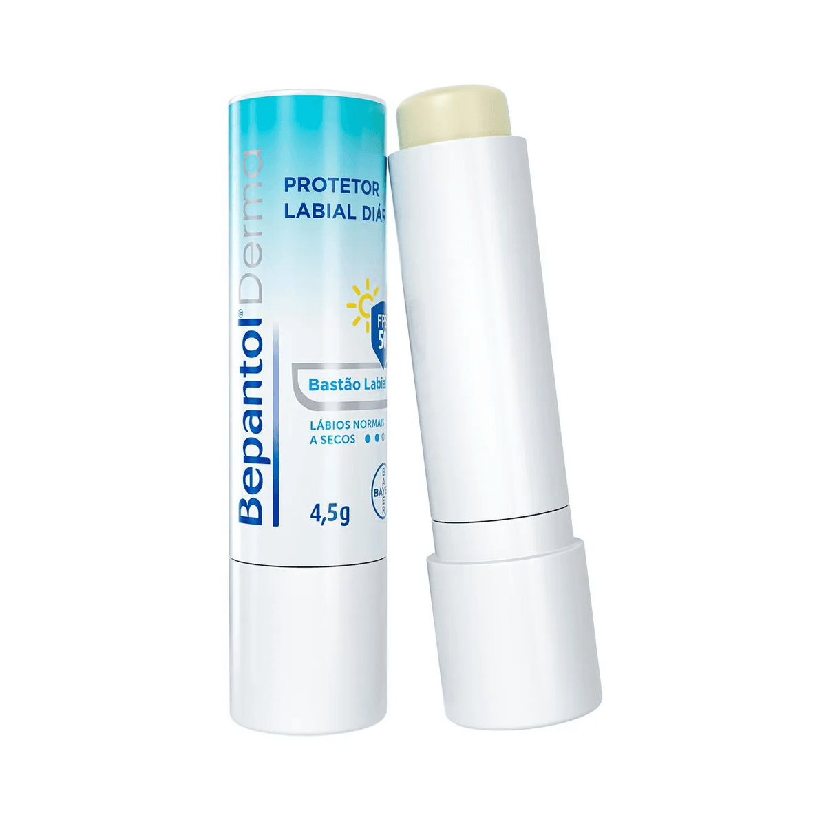 Protetor Labial Bepantol Derma Diário FPS50 4,5g — imagem 2 | Drogaria Taveira