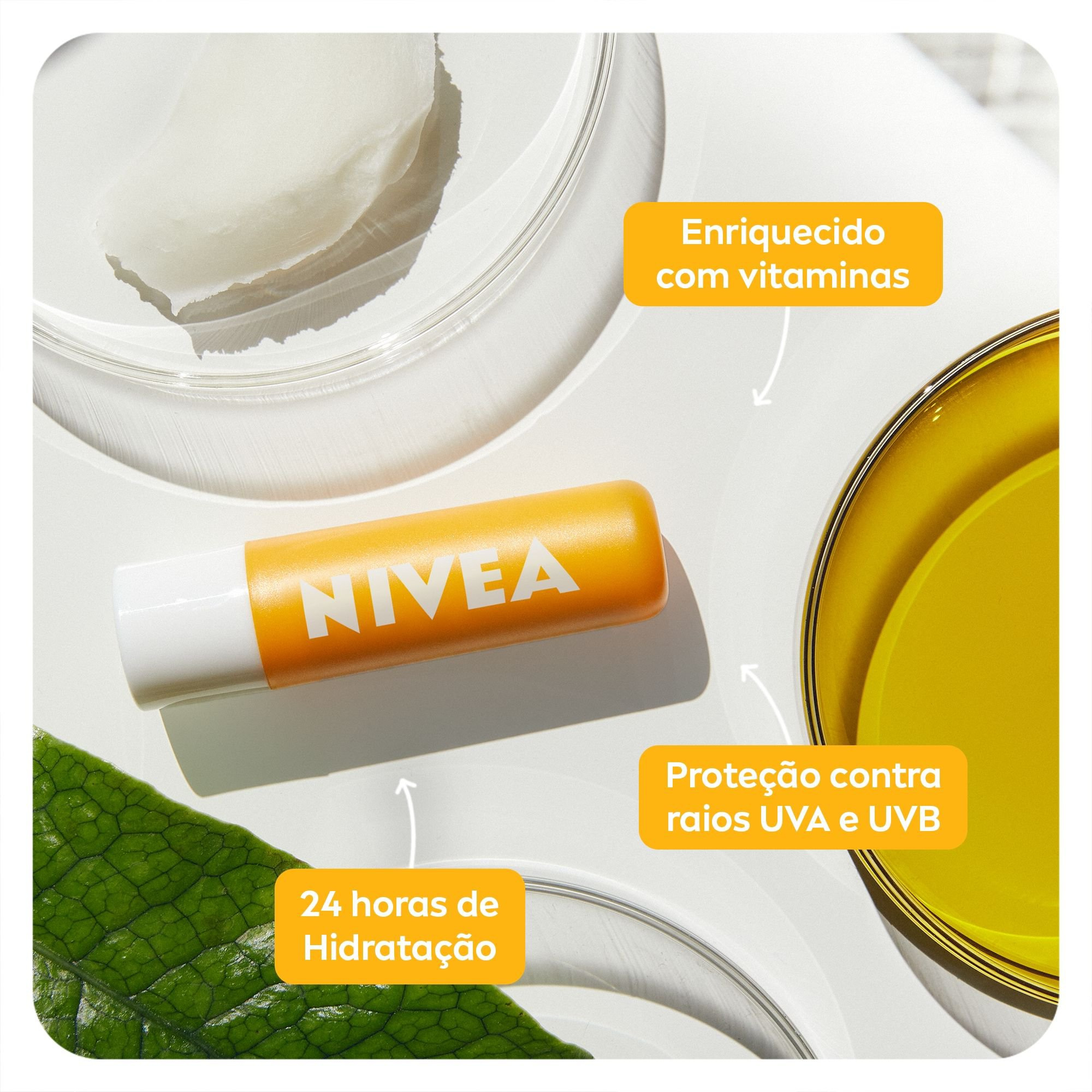 Protetor Labial Nivea Sun Protect Hidratante FPS30 4,8g — imagem 4 | Drogaria Taveira