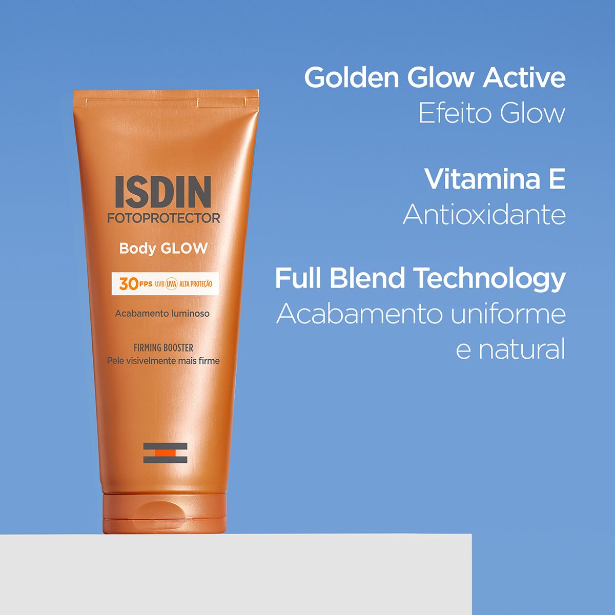 Protetor Solar Corporal Isdin Fotoprotector Body Glow Fps30 200ml — imagem 3 | Drogaria Taveira