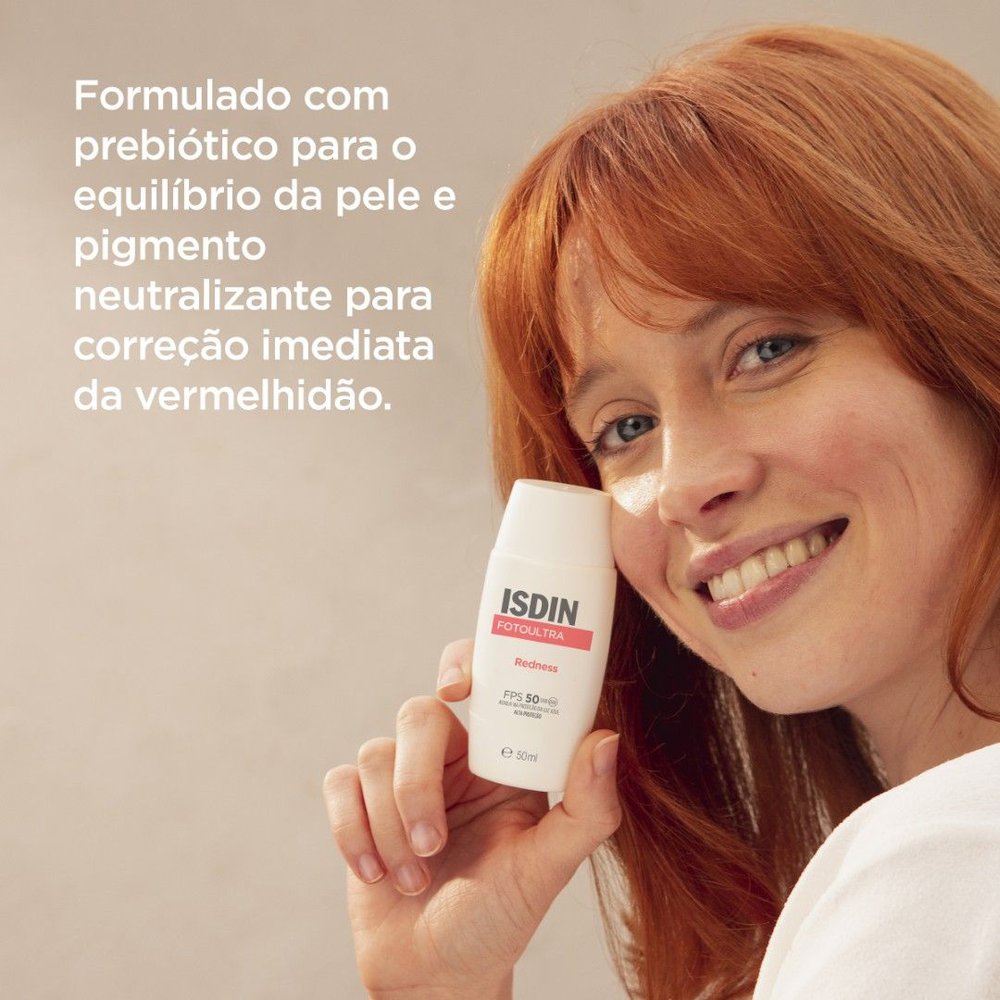 Protetor Solar Facial ISDIN Redness FPS50 50ml — imagem 3 | Drogaria Taveira