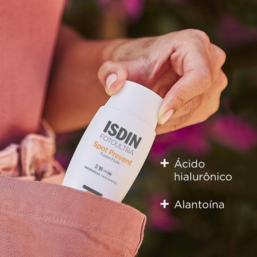 Protetor Solar Facial ISDIN Spot Prevent FPS99 Fusion Fluid 50ml — imagem 4 | Drogaria Taveira