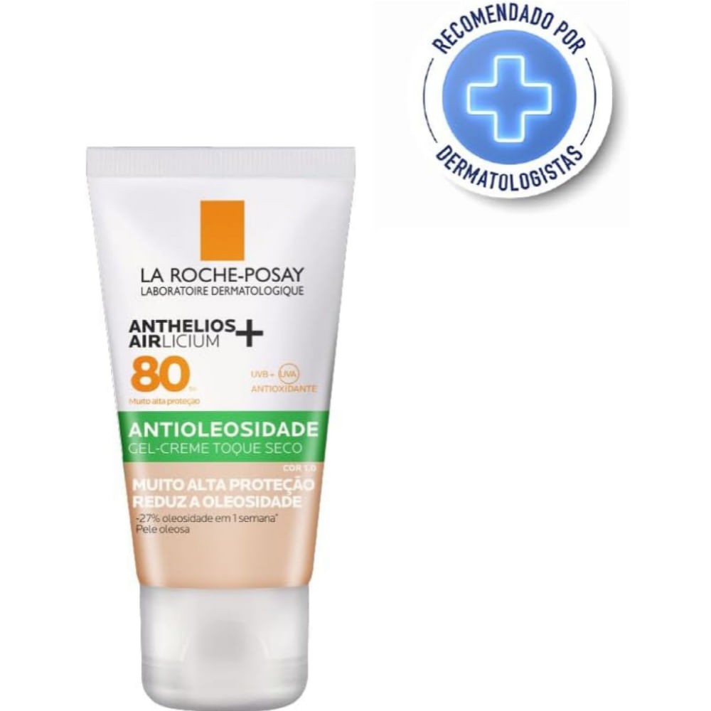 Protetor Solar Facial La Roche-Posay Anthelios Airlicium+ FPS80 Cor 1.0 40g — imagem 2 | Drogaria Taveira