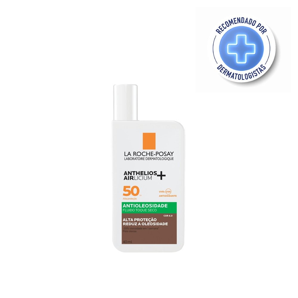Protetor Solar Facial La Roche-Posay Anthelios Airlicium+ FPS50 Cor 6.0 40ml — La Roche-Posay | Drogaria Taveira