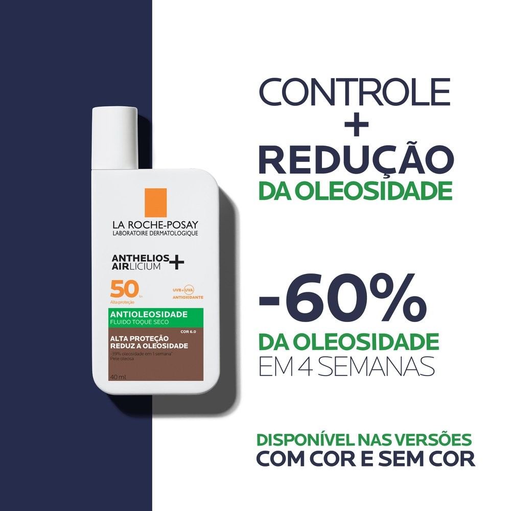 Protetor Solar Facial La Roche-Posay Anthelios Airlicium+ FPS50 Cor 6.0 40ml — imagem 2 | Drogaria Taveira