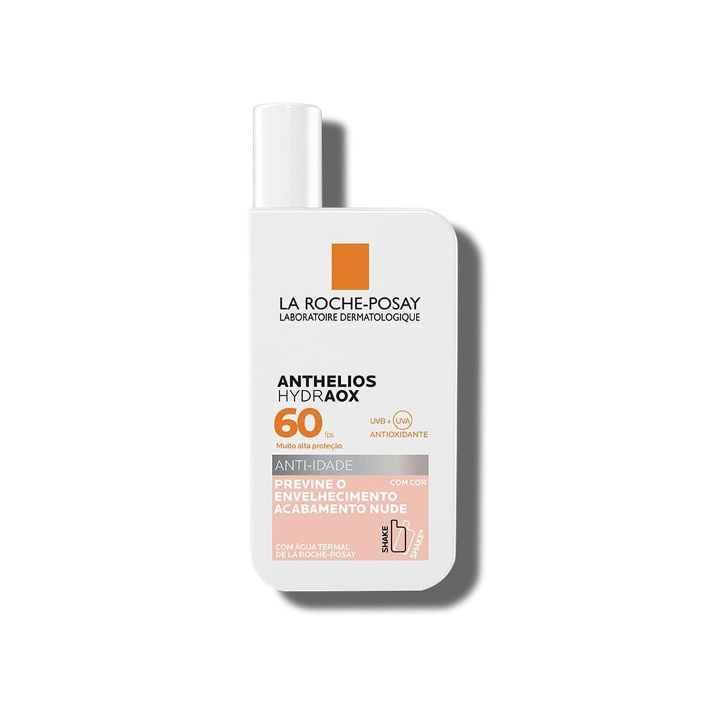 Protetor Solar Facial La Roche-Posay Anthelios Hydraox FPS60 Anti-idade Com Cor 50g — La Roche-Posay | Drogaria Taveira